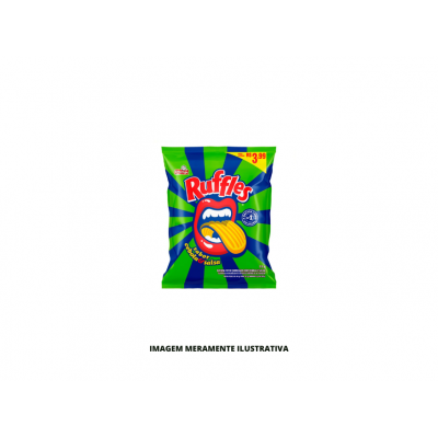 SALGADINHO - ELMA CHIPS - 32g RUFFLES CEBOLA E SALSA